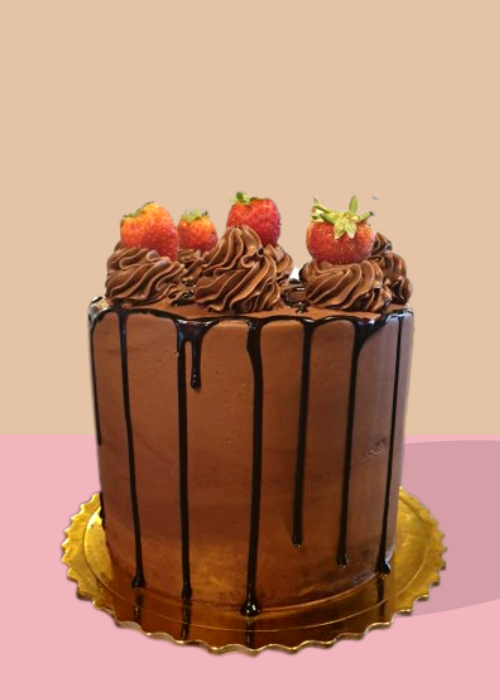 Tarta de Chocolate y Fresas