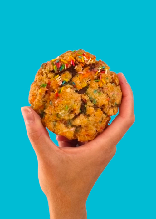 COOKIE FUNFETTI Y DULCE DE LECHE