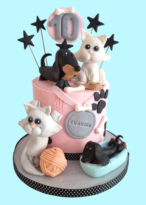 Tarta Gatos y Perros