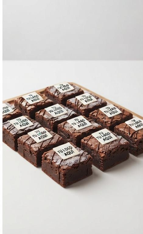 Brownies con tu logo de La Tortista