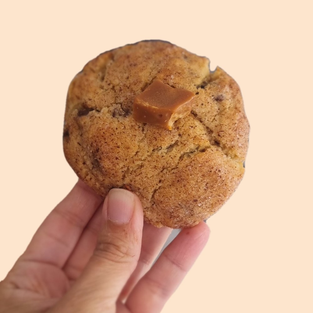 Cookie de churro con dulce de leche de La Tortista